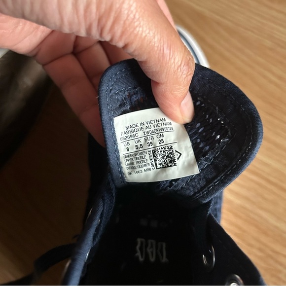 Converse All Star Lux Blue Hidden Wedge Shoes Women’s 8 - Picture 7 of 9